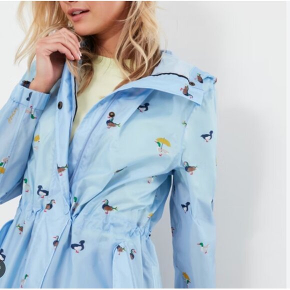 Joules Right As Rain Perfectly Packable Light Blue 8 Like New - Picture 3 of 15